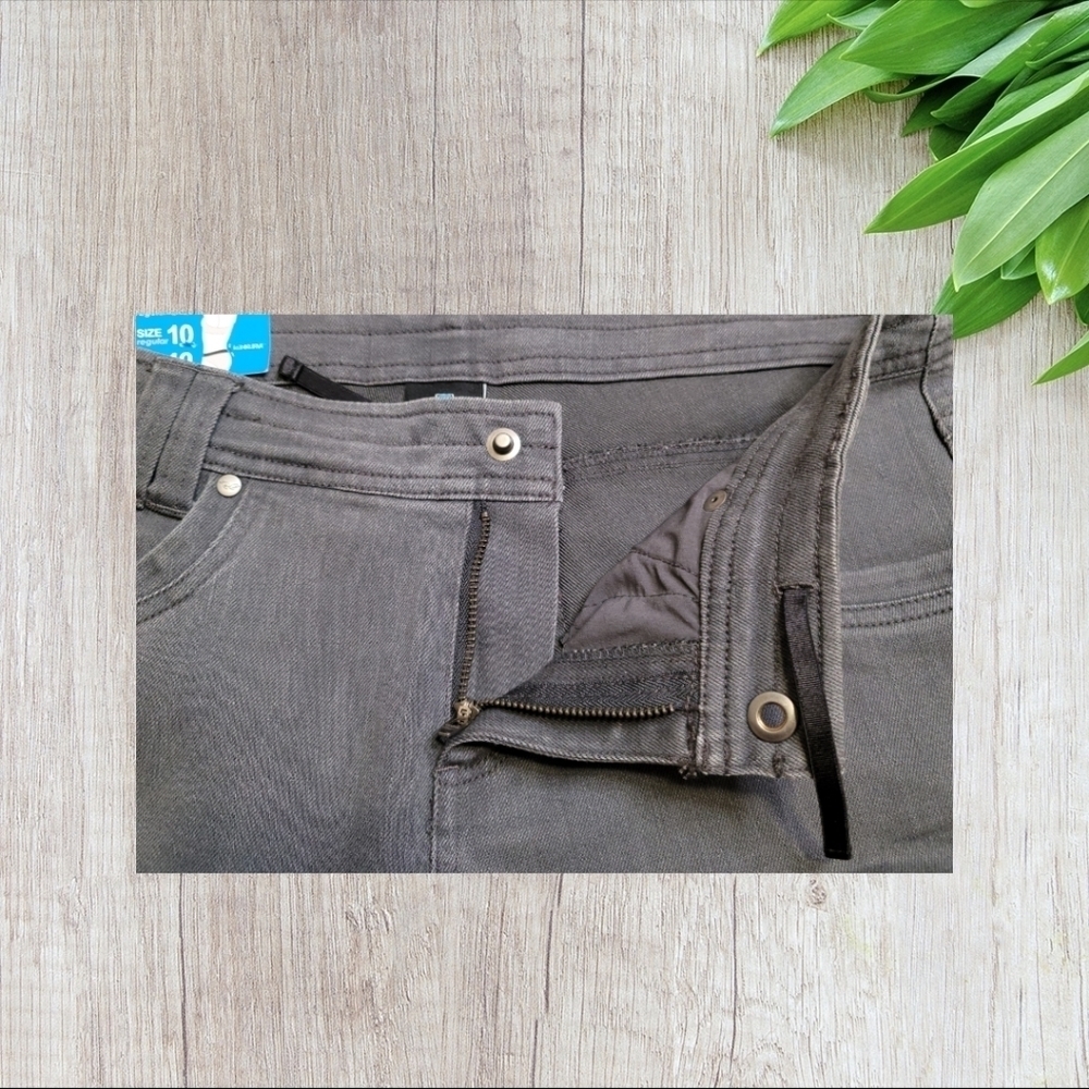 KUHL Danzr Kraftwerk Work Jeans Gray/ Alloy Skinny Jeans Size 10 New with Tags - Picture 10 of 12